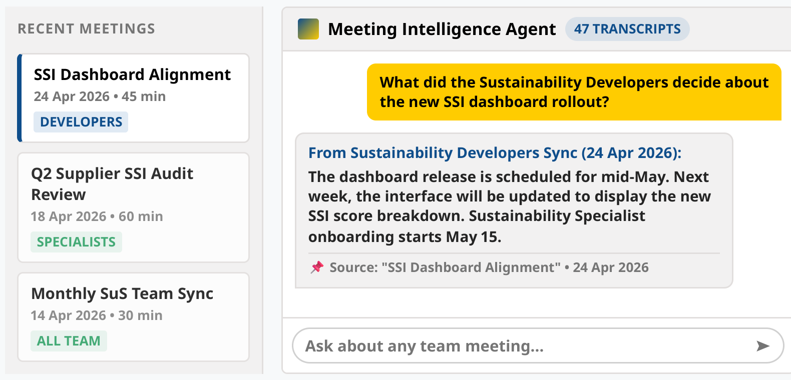 Meeting Intelligence Agent